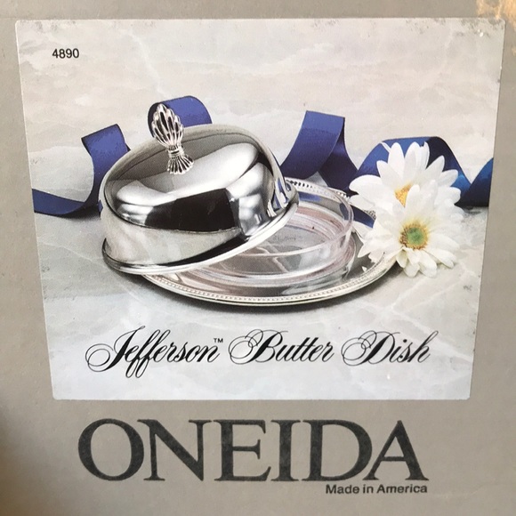 Oneida Jefferson Butter Dish